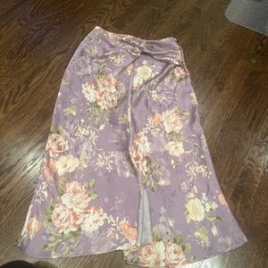 Zara midi skirt with slit in middle